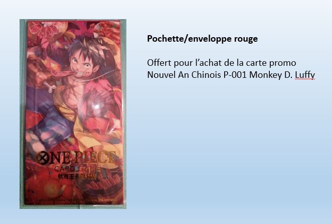 CN] - One Piece Carte P-001Monkey D. Luffy - Carte promo pour le